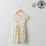 【SOLO Vintage】LCW Girls Leaf Pattern Dress Made in Turkey 10-11y, , large