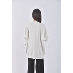 (F) riberry質感圓領灰色長袖上衣二手衣, , large