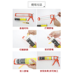 Stand-up silicone gun orange, , large