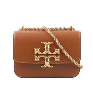 TORY BURCH Eleanor 大標誌翻蓋小款二用包/威士忌棕
