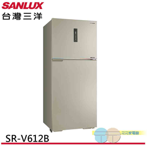 SANLUX Taiwan Sanyo 606L Double Door Inverter Refrigerator SR-V612B