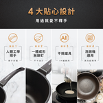 韓國Kassel 鑽石超導熱不沾輕炒鍋-28cm(瓦斯爐、電磁爐適用款、不挑爐具), , large