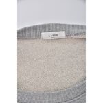 (XL) latte韓牌質感圓領灰色長袖上衣二手衣, , large