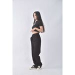 (3XL) key wear高腰質感黑色長褲二手衣, , large