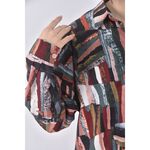 (XL) spades queen拼色綠色襯衫上衣二手衣, , large
