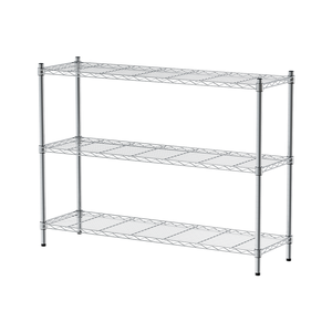 【Y HOUSE】120x35x90cm Lightweight Three-layer Iron Rack Iron Rack Shelf-Electroplating