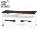 【文創集】巴莉 環保3.7尺南亞塑鋼二抽電視櫃/視聽櫃(客約商品), , large