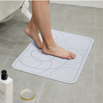 【Monster】 2mm Travel Soft Diatomaceous Earth Absorbent Mat – Waltz (60x40cm) – Cool Rock Gray, , large