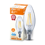 DanceLight 6-pack LED 4W filament lamp E14 yellow light (clear), , large