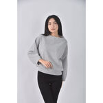 (XL) kumikyoku圓領灰色長袖上衣二手衣, , large