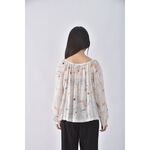 (S) club monaco質感圓領杏色長袖上衣二手衣, , large