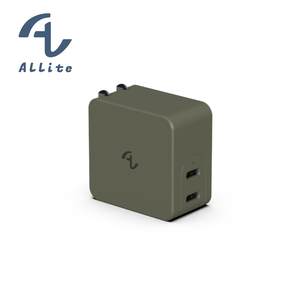 [OneMore Co., Ltd.] Allite GaN Dual-Port USB-C Fast Charger - Matcha Latte