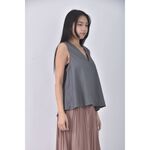 (S) moma質感無袖灰色上衣二手衣, , large
