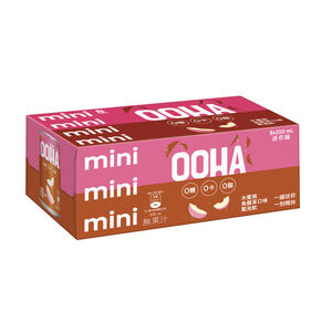 OOHA氣泡飲水蜜桃烏龍茶口味200mlx8入組