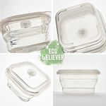 [JC ECO BELIEVER]鉑金食品級矽膠保鮮盒 台灣食藥署合格 保鮮盒 折疊保鮮盒 折疊便當盒 微波保鮮盒 矽膠便, , large