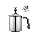 PEARL HORSE Double-Layer Milk Frother with Wooden Handle – 800cc – HK-S-08-800-D, , large