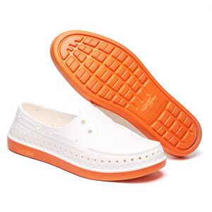 母子鱷魚都市韓風時尚鞋-白24.5
