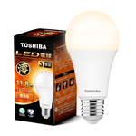 【TOSHIBA】60-pack Mio Series LED Bulbs, 11.8W, 3-year warranty, high lumen output, energy-saving label (bulb color), , large
