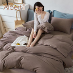 【Albert家居】素色親膚棉 床包兩用被組 加大6尺 (多色任選/6x6.2尺/台灣製造), , large