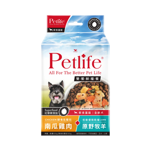 Petlife雙饗鮮糧餐-原野牧羊+南瓜雞肉(犬)