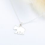【Angel & Me】可愛北極熊 (小) Polar Bear s925 純銀 項鍊 情人節 禮物, , large