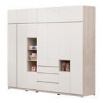 【唯熙傢俱】紀薇橡木雙色9.3x8尺衣櫃, , large