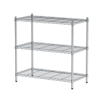 【Y HOUSE】90x45x90cm Lightweight Three-layer Iron Rack Iron Rack Shelf-Electroplating, , large