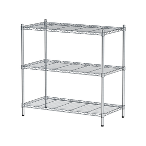 【Y HOUSE】90x45x90cm Lightweight Three-layer Iron Rack Iron Rack Shelf-Electroplating