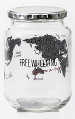 Transparent sealed jar (map-large), , large