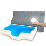 【Hilton】Calm Gray Graphene Butterfly Shape Condensation Pressure Relief Memory Pillow (B0112), , large
