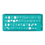 【 徠福 】英文數字定規(針筆專用) / 片 TP-710A, , large