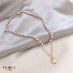 【Gulicc】古莉可 項鍊 雅典娜雙層珍珠鎖骨鍊, , large