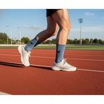 [Kaimei Cotton Industry] 2 pairs set blue MIT made in Taiwan Kaimei exclusive top all-round sports socks moisture wicking double thickening, , large