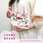 日本製 【Passage Bois】櫻桃 雙層拉鍊化妝包, , large