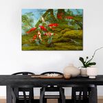 【御畫房】富貴有魚 國家一級畫師手繪油畫60×90cm(VF-84), , large