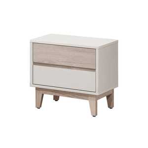 【唯熙傢俱】紀薇橡木雙色床頭櫃