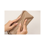 LUN&Eacute;A 柔光小羊皮雙層對折長夾  多卡位收納 人氣女用皮夾 女夾 錢包 氣質百搭長夾, , large