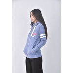 (S) 【又又私服】superdry運動棉質美式圖案藍色外套二手衣, , large