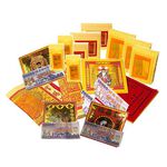 【金發財金紙-超強執行力版】豐富玉帝令土地公+五路財神含發財錢-1入組(金紙), , large