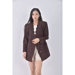 (M) 原創草堂花邊領口紅色外套二手衣, , large