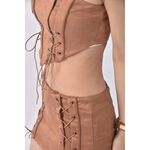 (S) 【安于晴Charlene私服】shein質感兩件式棕色套裝二手衣, , large