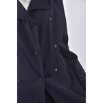 (S) motivi質感棉質風衣藍色外套二手衣, , large