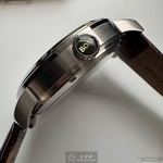 [星晴錶業]BOSS手錶,44mm,HB1513505銀白色錶面銀錶殼咖啡色真皮皮革錶帶款, , large