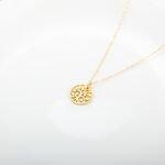 【Angel & Me】Tree of Life s925 sterling silver 24k gold plated necklace gift, , large