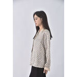 (M) 格紋藍色長袖上衣二手衣, , large