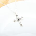 【Angel & Me】繩結十字架 Cross クロス s925 純銀 項鍊 生日 週年 聖誕節 禮物, , large