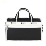 Lesportsac MINI DUFFEL CROSSBODY 迷你筒狀肩背包 -滾邊夜幕黑, , large