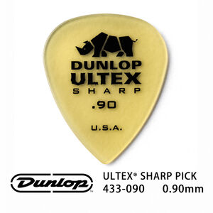 Jim Dunlop Ultex Sharp 433R 0.90mm Pick (三片、十片組)【敦煌樂器】