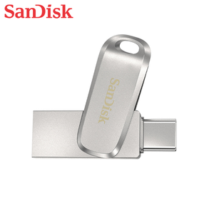 【SanDisk】Ultra Luxe 64G 銀色 TYPE-C USB 3.2 雙用 OTG 旋轉隨身碟 讀取速度 400MB/s
