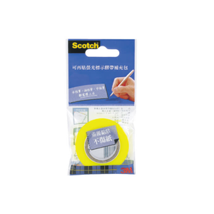 【龍品文創】3M 812 螢光標示膠帶補充包-黃-1個